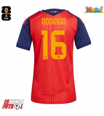 España Rodri Hernandez #16 Primera Equipación Mujer Mundial 2026 Manga Corta